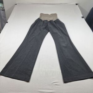 Motherhood Maternity Beige and Charcoal Trousers X Large Bell Bottoms Pants